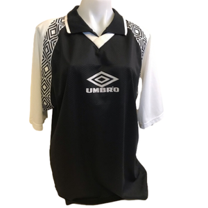 Men’s Vintage Umbro black V-Neck Collar Shirt size Large